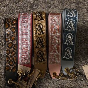 PINK Victoria's Secret Rhinestone Wristlet Keychains